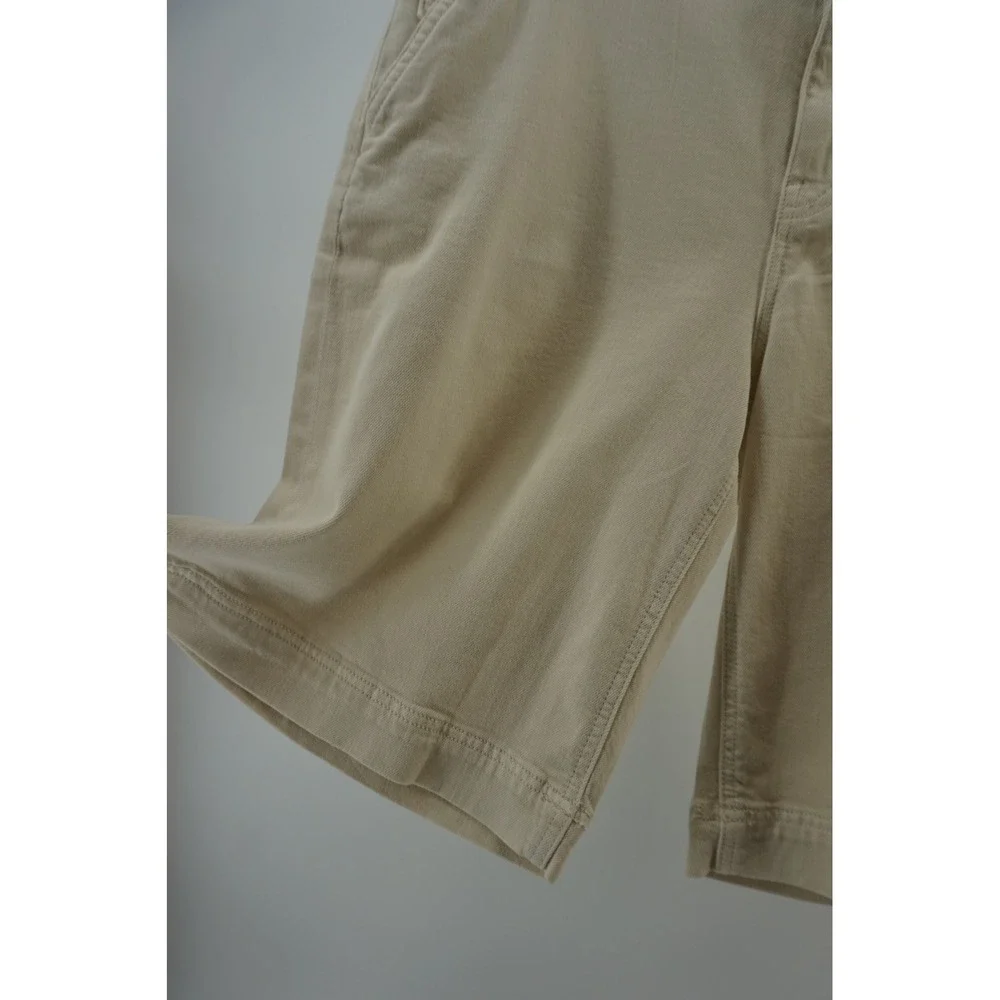 American Eagle Jort Shorts Midi Bermuda Coastal Soft Girl Minimalist Tan 10